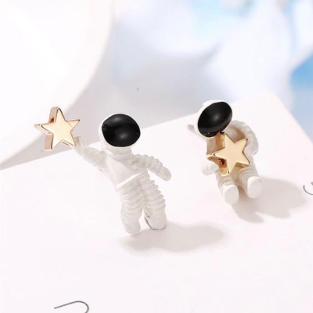 Astronaut earrings